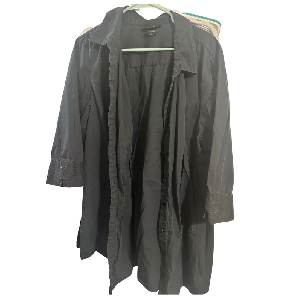 Lane Bryant Black Button Down Shirt